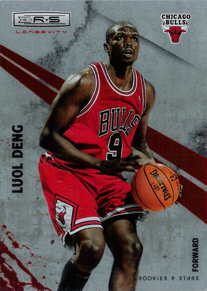 2010-11 Rookies and Stars Longevity Ruby #20 Luol Deng /250 Bulls!