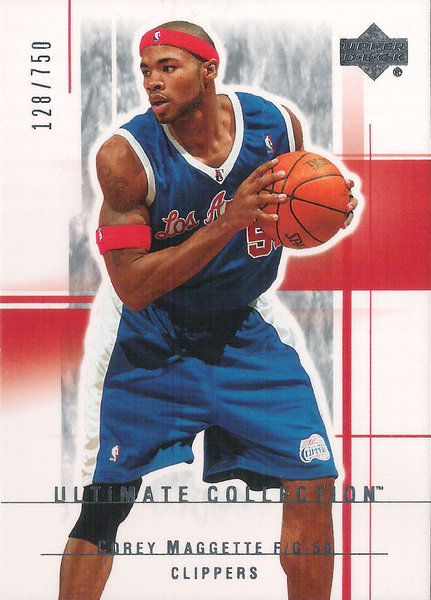 2003-04 Ultimate Collection #42 Corey Maggette /750 Clippers!