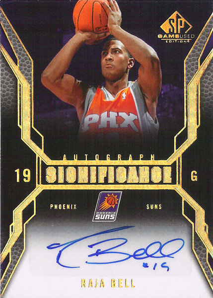 2007-08 SP Game Used SIGnificance #SIRB Raja Bell AU Suns!