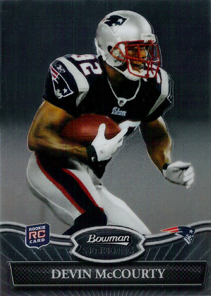 2010 Bowman Sterling #15 Devin McCourty RC Patriots!
