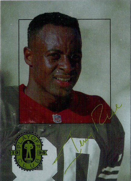 1994 Playoff Club #PC8 Jerry Rice 49ers!
