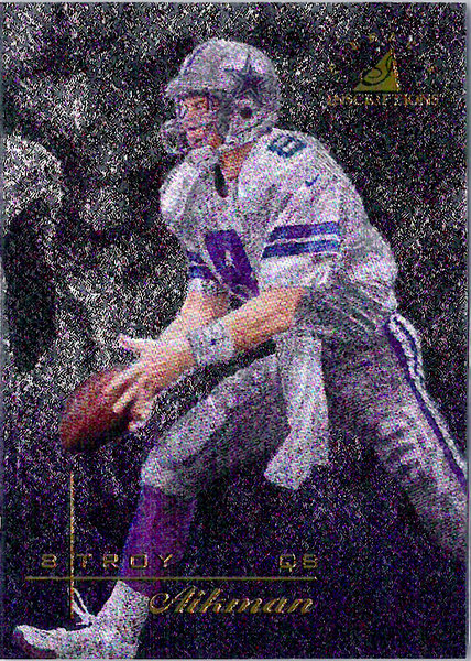 1997 Pinnacle Inscriptions Challenge Collection #8 Troy Aikman Cowboys!