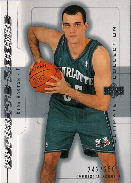 2001-02 Ultimate Collection #76 Kirk Haston RC /250 Hornets!