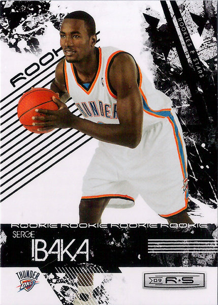 2009-10 Rookies and Stars #126 Serge Ibaka RC Thunder!