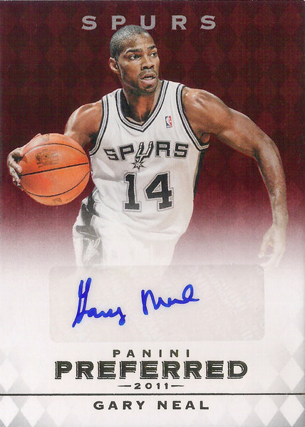 2011-12 Panini Preferred #314 Gary Neal PS AU /99 Spurs!