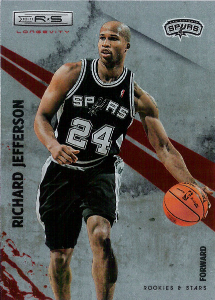 2010-11 Rookies and Stars Longevity Ruby #66 Richard Jefferson /250 Spurs!
