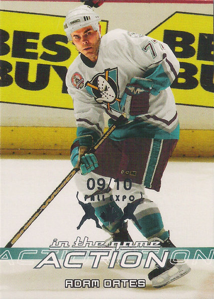 2003-04 ITG Action Toronto Fall Expo #25 Adam Oates 9/10 Ducks!