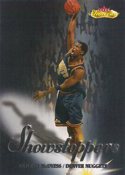 2000-01 Fleer Showcase Showstoppers #S20 Antonio McDyess Nuggets!