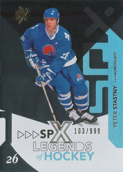 2010-11 SPx #114 Peter Stastny Legends /999 Nordiques!