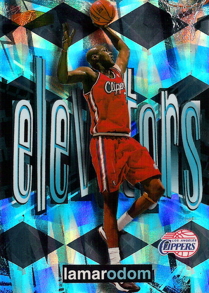 1999-00 Flair Showcase Elevators #E2 Lamar Odom Clippers!