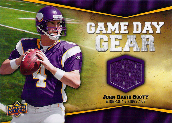 2009 Upper Deck Game Day Gear #BO John David Booty Vikings!