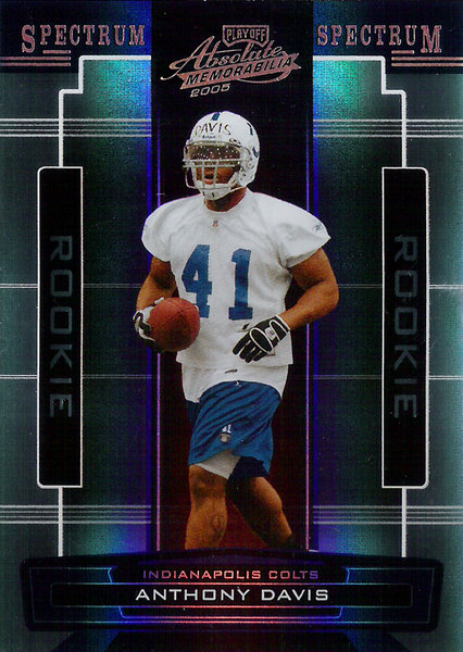 2005 Absolute Memorabilia Spectrum Silver #191 Anthony Davis RC /100 Colts!