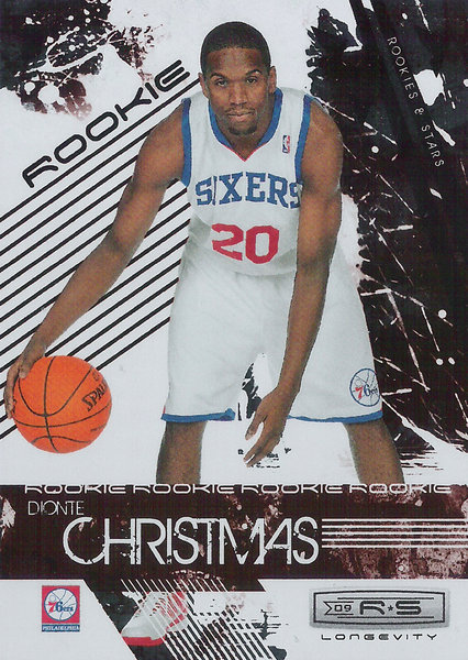 2009-10 Rookies and Stars Longevity Ruby #120 Dionte Christmas RC /250 76ers/CSKA Moskow