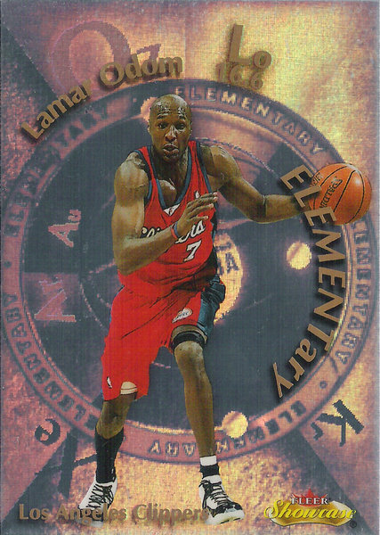 2000-01 Fleer Showcase ELEMENTary #E2 Lamar Odom Clippers!