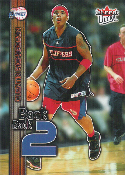 2002-03 Ultra Back 2 Back #14 Quentin Richardson /1000 Clippers!