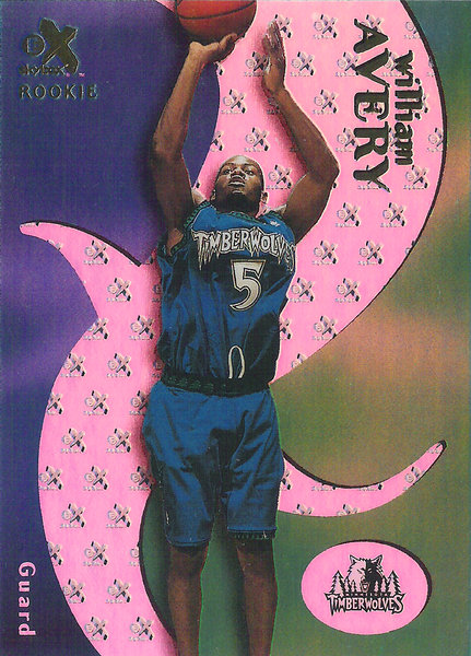 1999-00 E-X #62 William Avery RC /3499 Timberwolves!