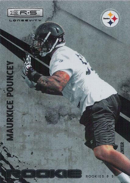 2010 Rookies and Stars Longevity #220 Maurkice Pouncey RC Steelers!