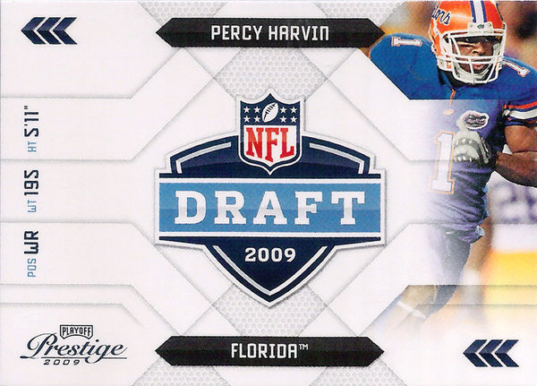 2009 Playoff Prestige NFL Draft #22 Percy Harvin Vikings!