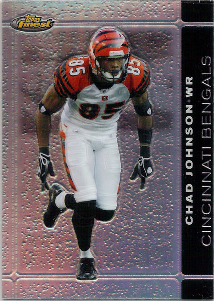 2007 Finest Black Refractors #52 Chad Johnson /99 Bengals!