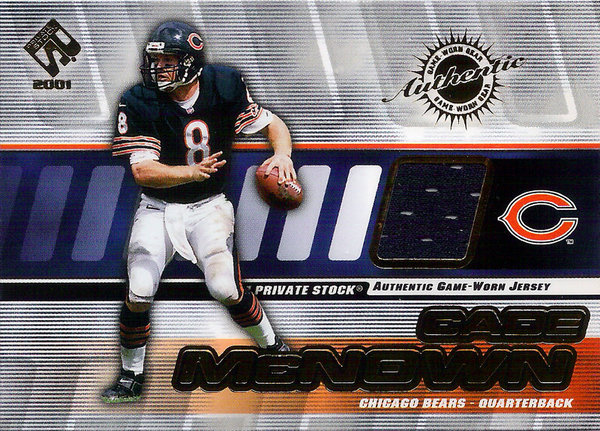 2001 Private Stock Game Worn Gear Jersey Cade McNown Bears!