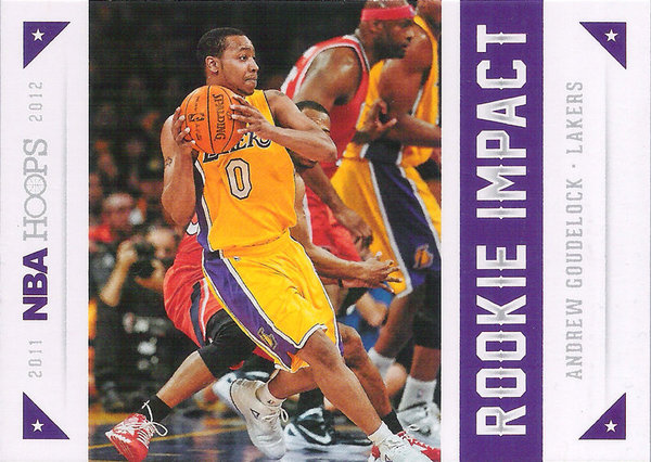 2012-13 Hoops Rookie Impact #27 Andrew Goudelock Lakers!