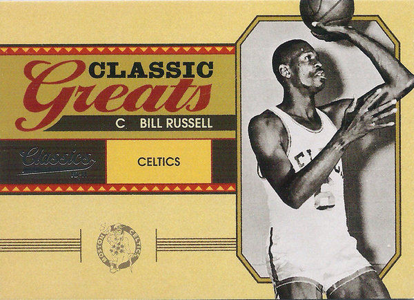 2009-10 Classics Classic Greats Silver #1 Bill Russell /250 Celtics!