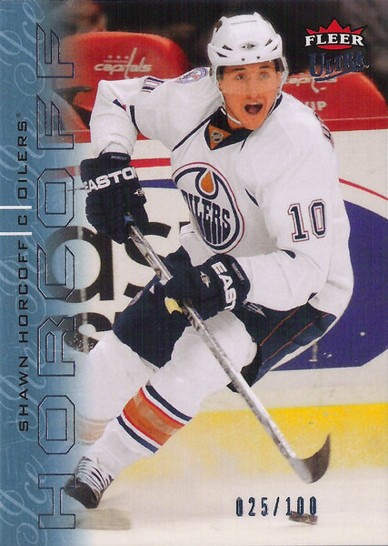 2009-10 Ultra Ice Medallion #186 Shawn Horcoff /100 Oilers!