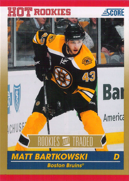2010-11 Score Gold #654 Matt Bartkowski Rookie Bruins!