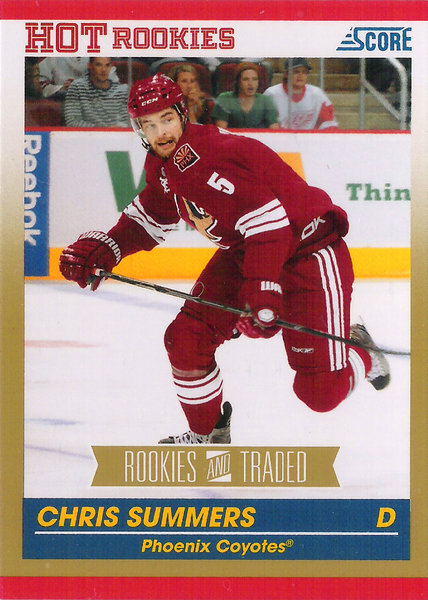 2010-11 Score Gold #645 Chris Summers Rookie Coyotes!