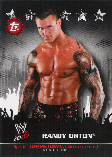 2009 Topps WWE Topps Town #22 Randy Orton Wrestling