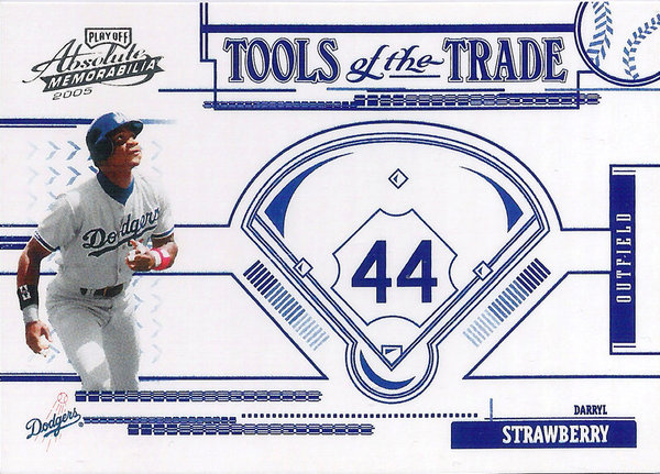 2005 Absolute Memorabilia Tools of the Trade Blue #114 Darryl Strawberry /150 Dodgers!