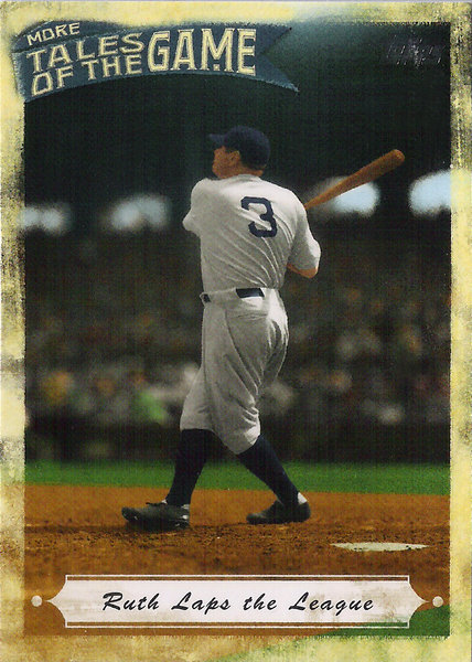 2010 Topps Update More Tales of the Game #5 Babe Ruth Yankees!