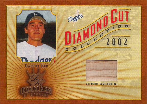 2002 Diamond Kings Diamond Cut Collection #DC84 Kazuhisa Ishii Bat /375 Dodgers!