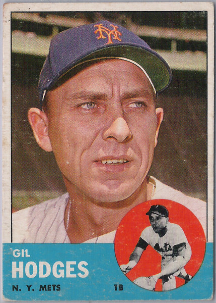 1963 Topps #245 Gil Hodges G Mets!
