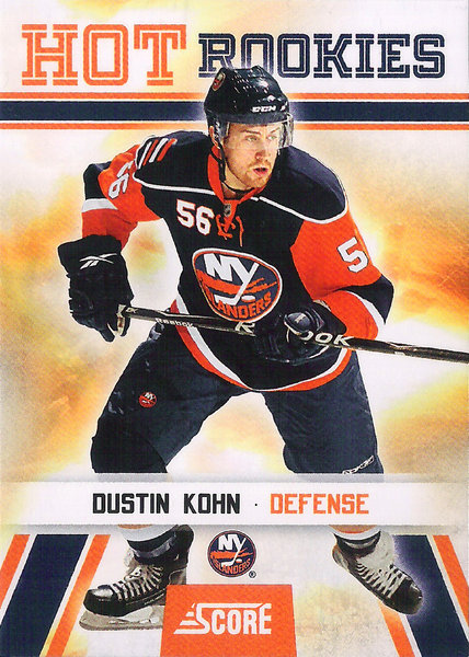2010-11 Score #512 Dustin Kohn HR RC Islanders!