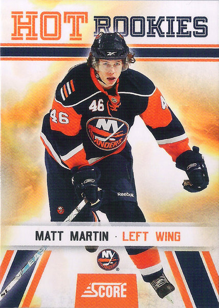 2010-11 Score #503 Matt Martin HR RC Islanders!