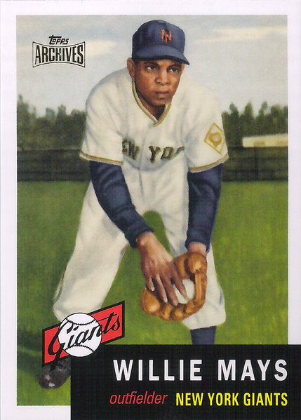 2012 Topps Archives Reprints #244 Willie Mays Giants!