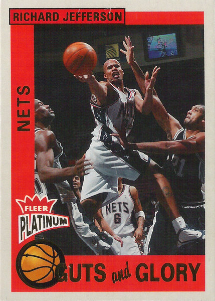 2002-03 Fleer Platinum Guts and Glory #10GG Richard Jefferson Nets!