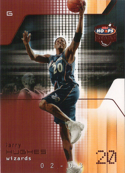 2002-03 Hoops Stars Five-Star #76 Larry Hughes /299 Wizards!