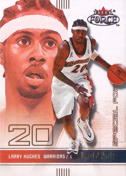 2001-02 Fleer Force Special Forces #29 Larry Hughes /250 Warriors!