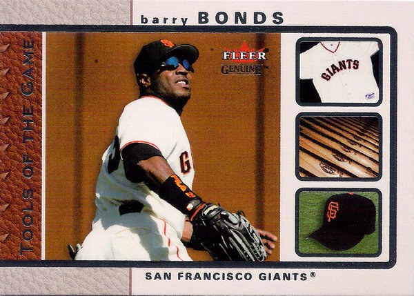 2003 Fleer Genuine Tools of the Game #11 Barry Bonds Giants!