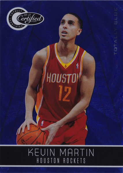 2010-11 Totally Certified Blue #111 Kevin Martin /299 Rockets!