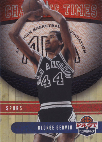 2011-12 Panini Past and Present Changing Times #11 George Gervin Spurs!