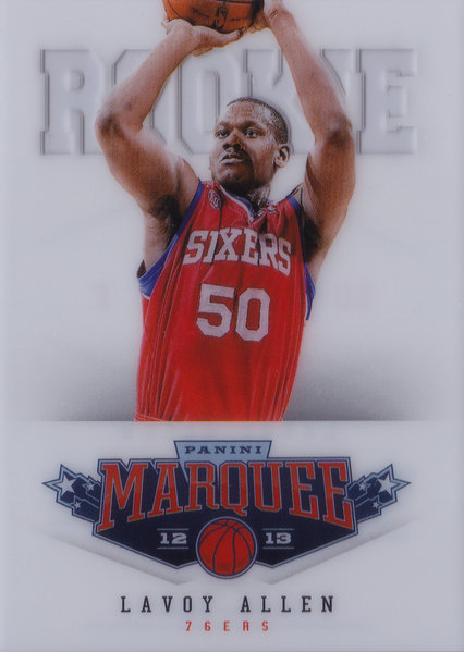 2012-13 Panini Marquee #497 Lavoy Allen RC 76ers!
