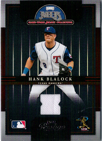 2005 Playoff Prestige Playoff MLB Game-Worn Jersey Collection #9 Hank Blalock Rangers!