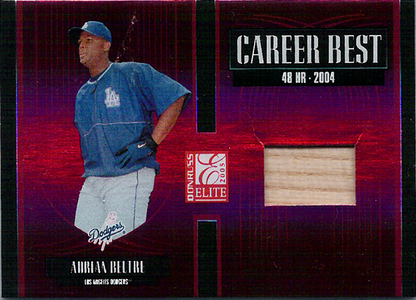 2005 Donruss Elite Career Best Jerseys #2 Adrian Beltre /250 Dodgers!