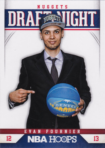 2012-13 Hoops Draft Night #16 Evan Fournier Nuggets!