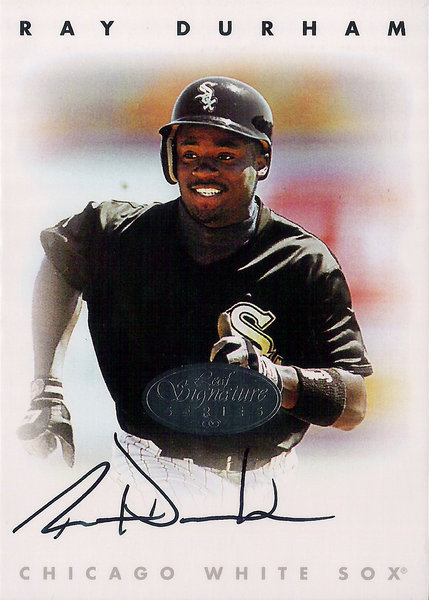1996 Leaf Signature Autographs Silver #61 Ray Durham AUTO /1000 White Sox!