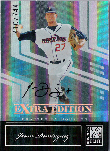 2007 Donruss Elite Extra Edition #105 Jason Dominguez AUTO /744 Astros!