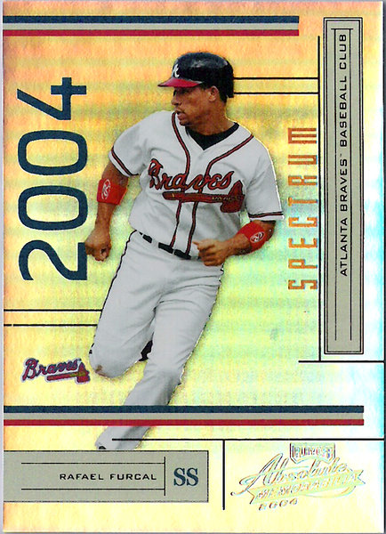 2004 Absolute Memorabilia Spectrum Gold #19 Rafael Furcal /50 Braves!